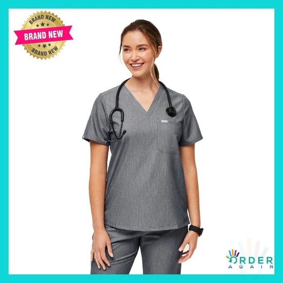 Classic Fit Scrub Top Four-Way Stretch Anti-Wrinkle Professional Medical Wear